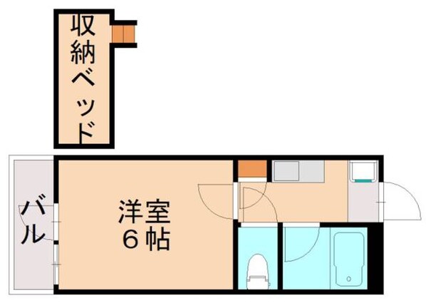 折尾駅 徒歩5分 1階の物件間取画像